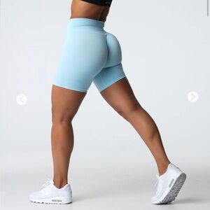 NVGTN Pastel Blue Pro Seamless Shorts